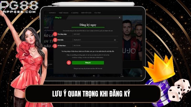 Lưu ý quan trọng để tránh xảy ra sai sót trong quá trình đăng ký tài khoản hệ thống